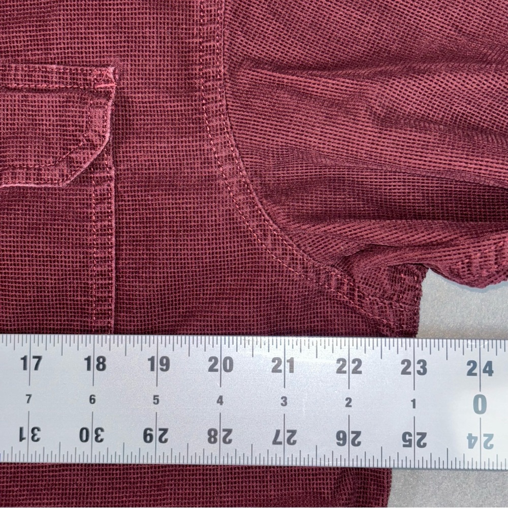 Eddie Bauer Corduroy Shirt Size Large Red - Picture 6 of 9